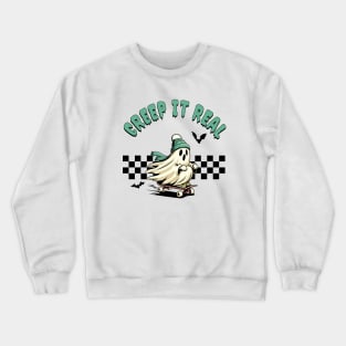 Retro Halloween Creep It Real Crewneck Sweatshirt